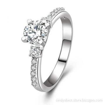 Wholesale-Engagement ring,925 Sterling Silver Ring